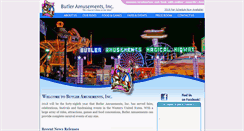 Desktop Screenshot of butleramusements.com